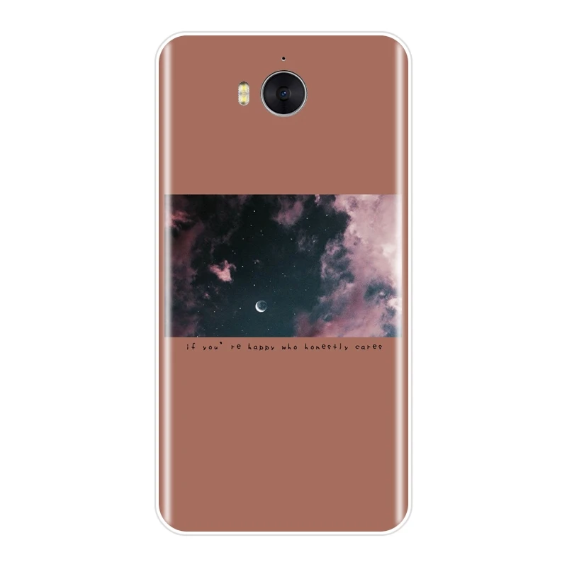 Силиконовый чехол для телефона huawei Y3 Y5 Y6 Y7 2017 II Pro мягкий с желтым цветком девочки