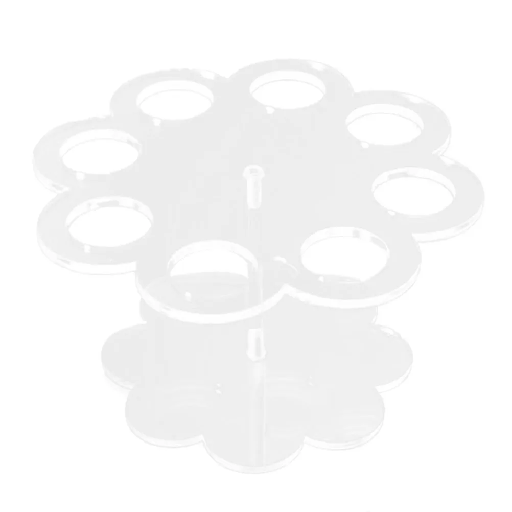 Detachable 8 Holes Acrylic Ice Cream Cone Holder Stand Transparent