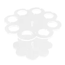 Abnehmbare 8 Löcher Acryl Eistüte Halter Stehen (Transparent)