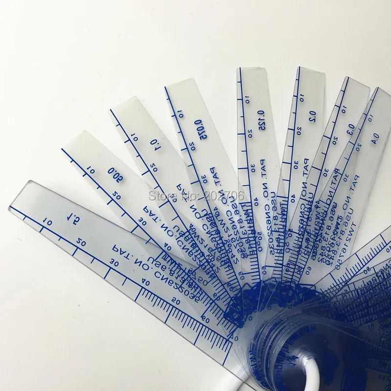 ferramenta de medição de lacre de peças de plugue de ferramenta de medição com folha de pvc