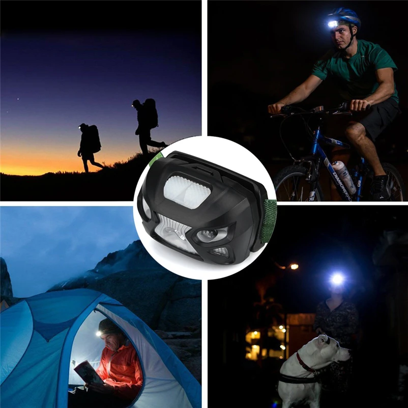 New Portable IR Sensor Headlight Induction COB Lantern Headlamp 3000 Lumen LED Head Torch for Bicycle Light #FS#4MY11 (24)