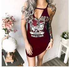fashion dress sexy print sleeveless autumn above Knee Mini new spaghetti strap halter dress 90s red spaghetti random floral print halter sleeveless mini dress