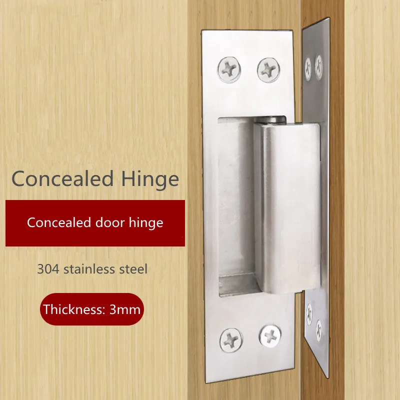Us 26 39 18 Off Cross Hinge Hidden Type 304 Stainless Steel Door Hinge Trap Door Hidden Dark Wooden Door Folding A Price 1pc In Cabinet Hinges From