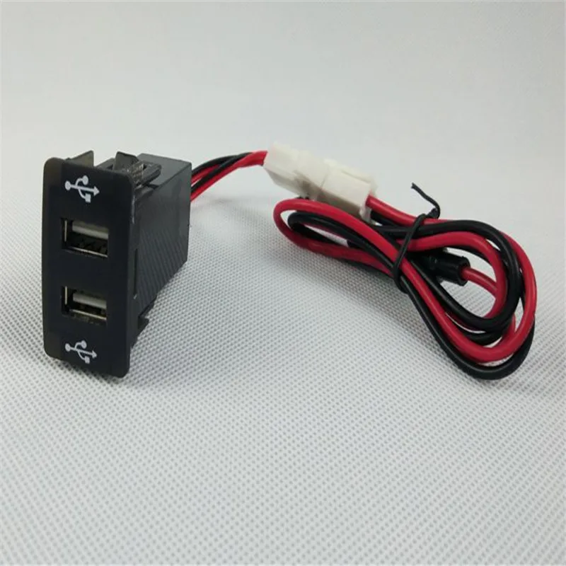 

LARATH Free shipping ! Auto parts For Suzuki Jimny 12V black dual car charger with blue light