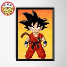 Семь японских аниме dragon ball Хаяо Миядзаки DIY Цифровая живопись их цвет деление номер вручную заполнены мечтами