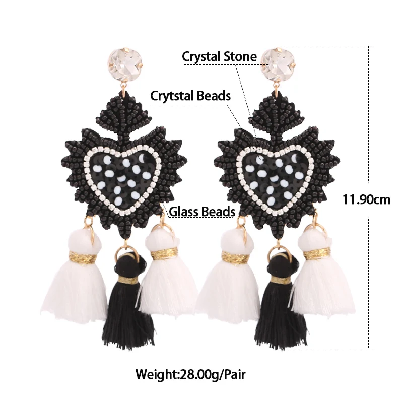 Bohemian Women Eyes Fringed Drop Earrings for Women Mix Color Brand Design Wedding Tassel Earrings Jewelry Gift Bijoux women fashion jewelry women
