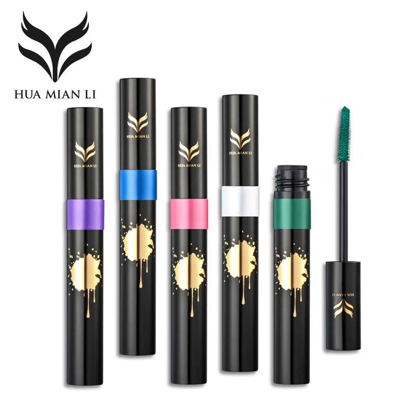 HUAMIANLI Brand Colorful Mascara Eye Makeup Set Lengthening Curling Quick...