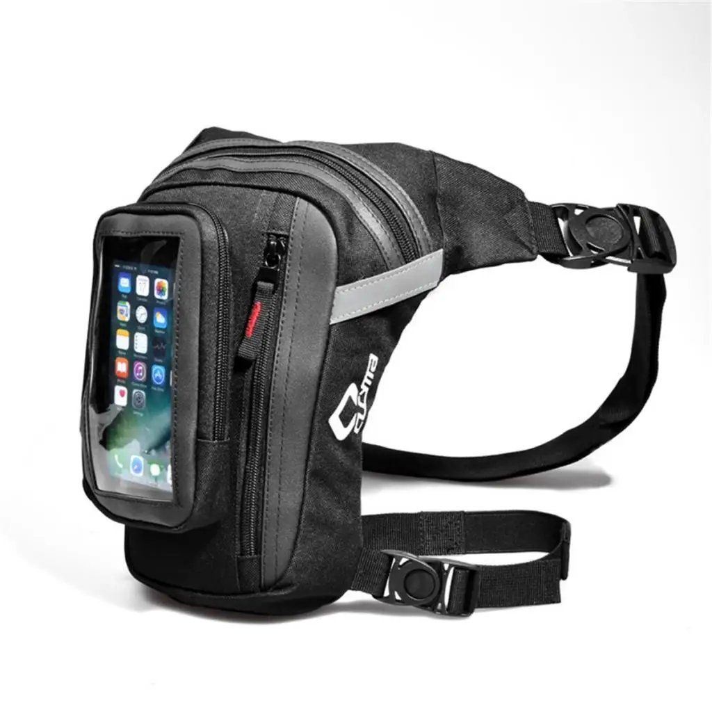 

Motorcycle Oxford Drop Leg Pouch Touch Screen Phone Bag for Outdoor Hiking Cycling Working Camping