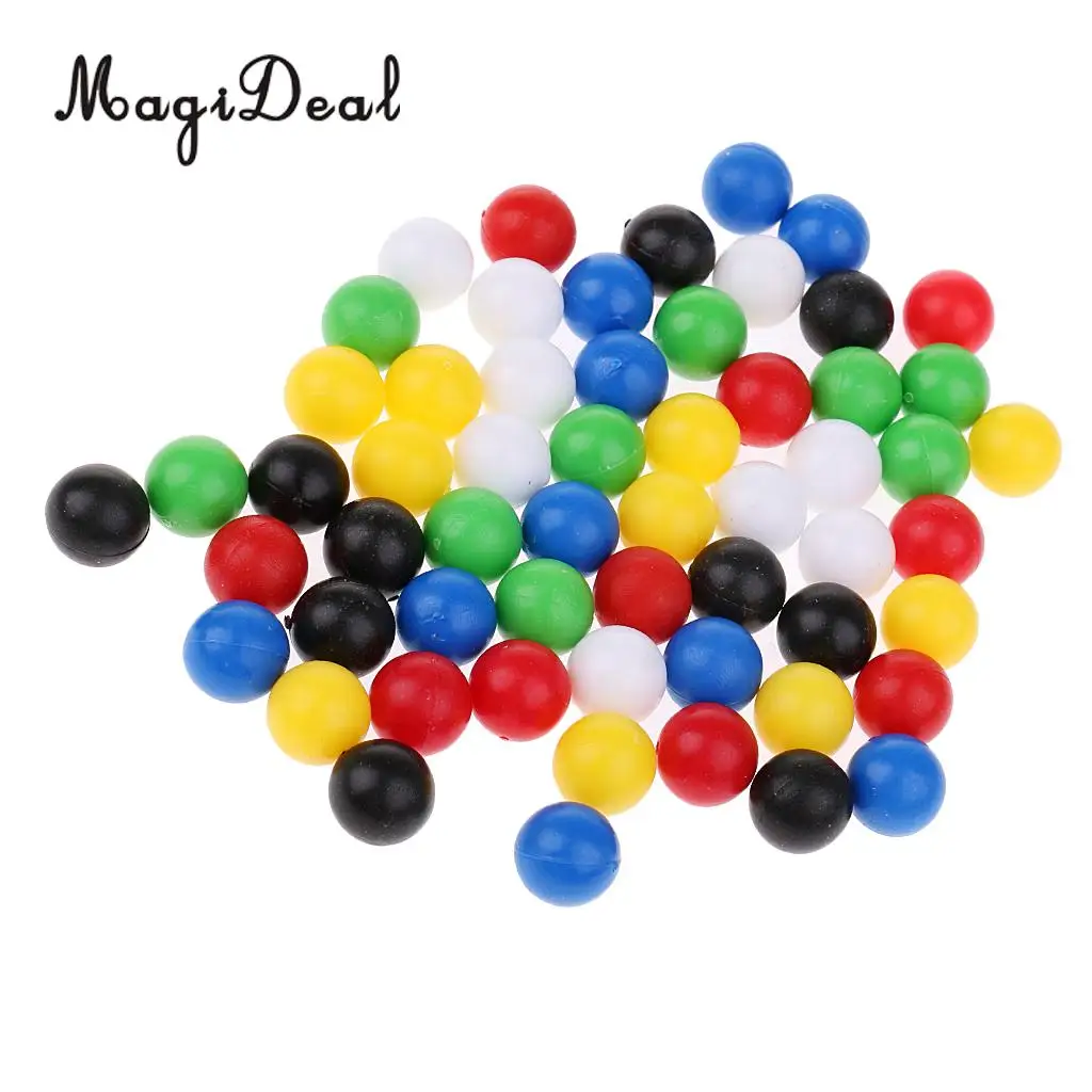 60 Pieces Plastic 1cm Balls for Wooden Connecting Four Balls in A Row Game Children Kids Toddlers Novelty Toys 1cm