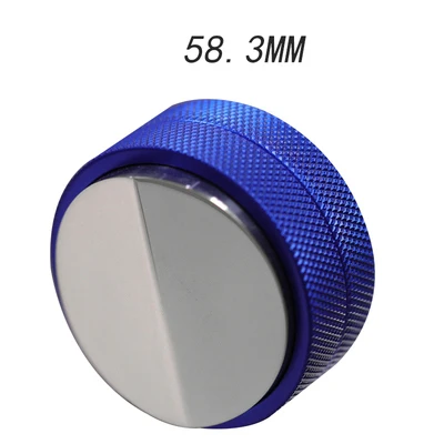 Blue 58.3 mm Регулируемый 304 нержавеющая сталь кофе эспрессо трамбовщик три угловых наклона база регулируемые распределительные инструменты Прямая поставка - Цвет: Blue 58.3 mm