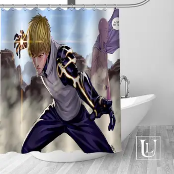 

Hot New Eco-friendly ONE PUNCH MAN Shower Curtain Custom Bathroom Curtain modern Polyester Fabric Thick Waterproof Mildew