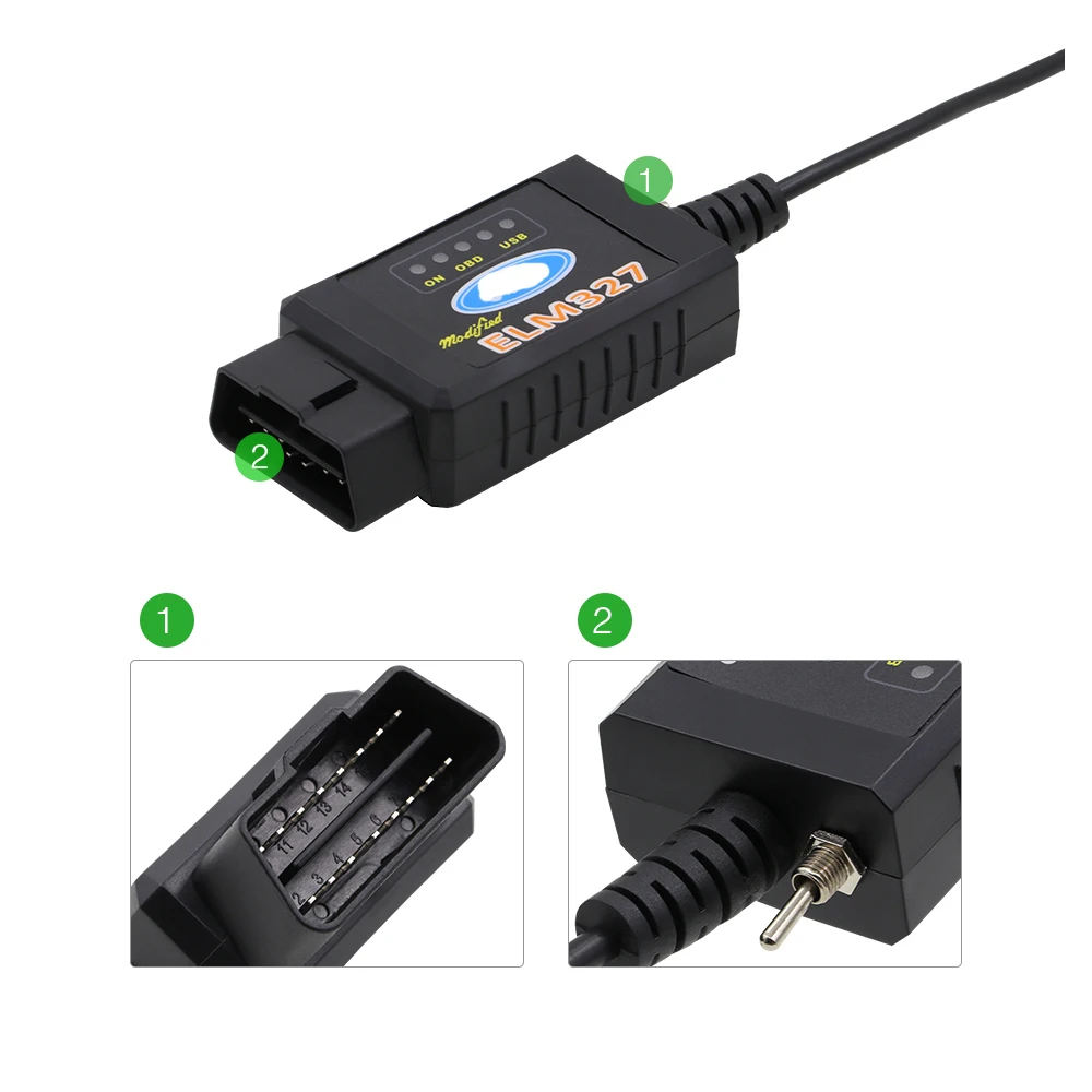 ELM327 USB FTDI считыватель кодов для F0.rd HS CAN/MS CAN переключатель ELM 327 Bluetooth автомобильный
