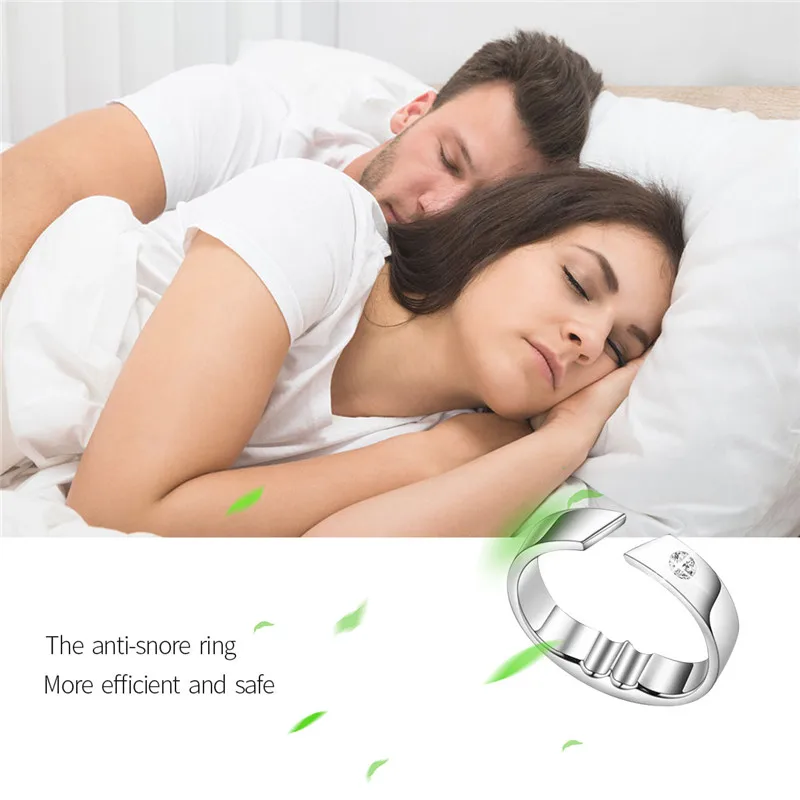 Titanium Anti Snore Ring Acupressure Sleeping Breathe Aid Acupressure Treatment Stop Snore Device Natural Night Sleeping Aid 0 Titanium Anti Snore Ring Acupressure Sleeping Breathe Aid Acupressure Treatment Stop Snore Device Natural Night Sleeping Aid 0