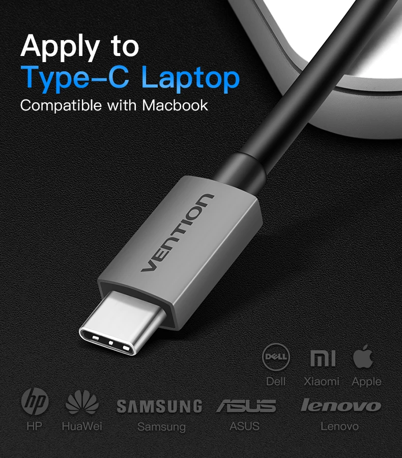 Vention USB C type C к HDMI Женский поддержка 4K* 2K для Macbook Chromebook Pixel Xiaomi huawei mate 10 USB 3,1 type-C HDMI адаптер