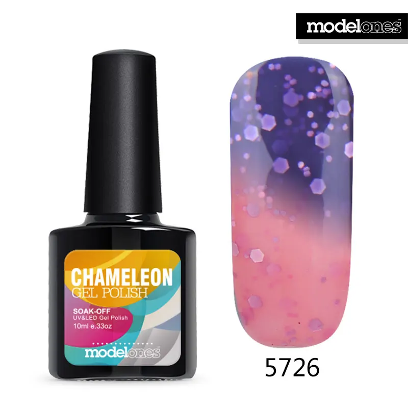 Modelones 10ml Temperature Change Nail Gel Polish 24 Colors Soak Off UV LED Lamp Nail Tools