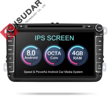 Isudar Car Multimedia player Android 8.0 GPS 2 Din Car Radio Audio Auto For VW/Volkswagen/POLO/PASSAT/Golf 8 Cores FM Radio IPS