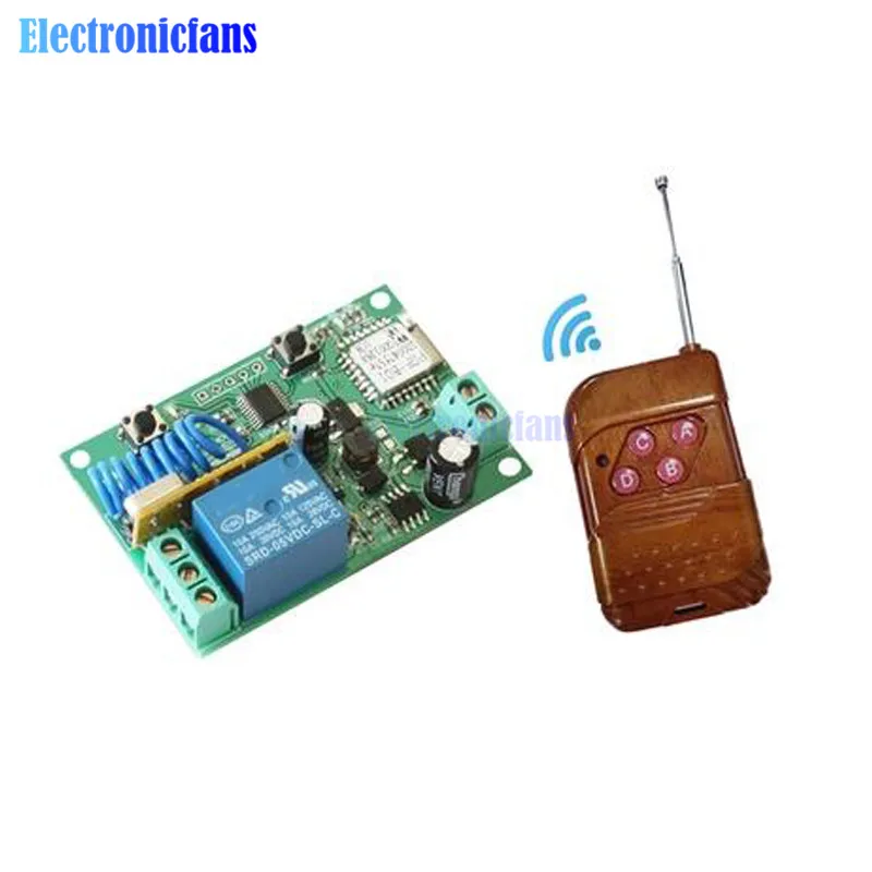 

Single Wifi Remote Relay Module DC 8-80V Power Supply Timed Access Control Switch Smart Home With 433M Wireless Remote Control