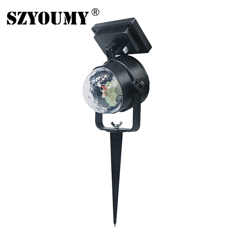 SZYOUMY 10Pcs 4V Solar Powered led Stage Light Color Changing Crystal Ball Garden With Groumd Stick 2018 New Model | Лампы и освещение