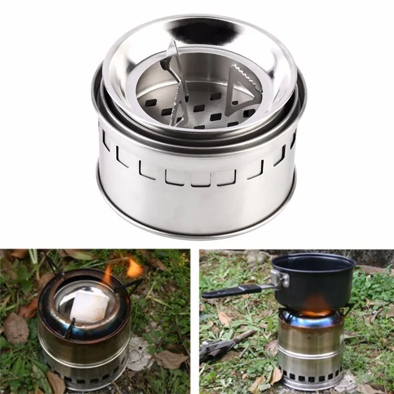 Portable Outdoor Barbecue Stove Stainless steel Burner Camping Stove