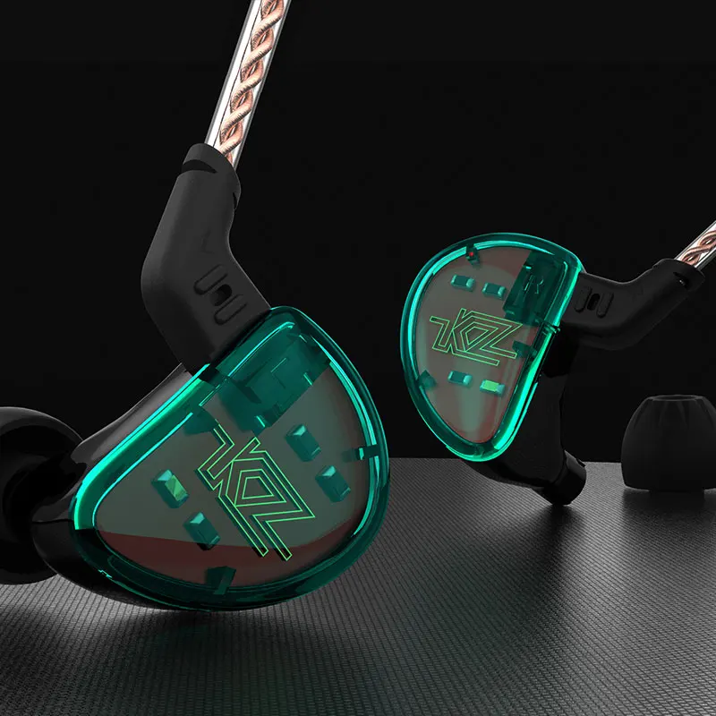 Best KZ AS10 Headphones 5BA Balanced Armature Driver HIFI Bass