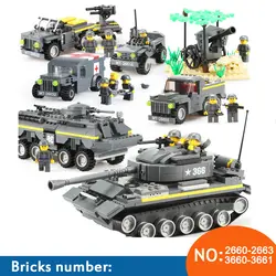 WANGE военной серии строительные блоки кирпичи игрушки DIY собрать строительного кирпича развивающие блоки игрушки для детей