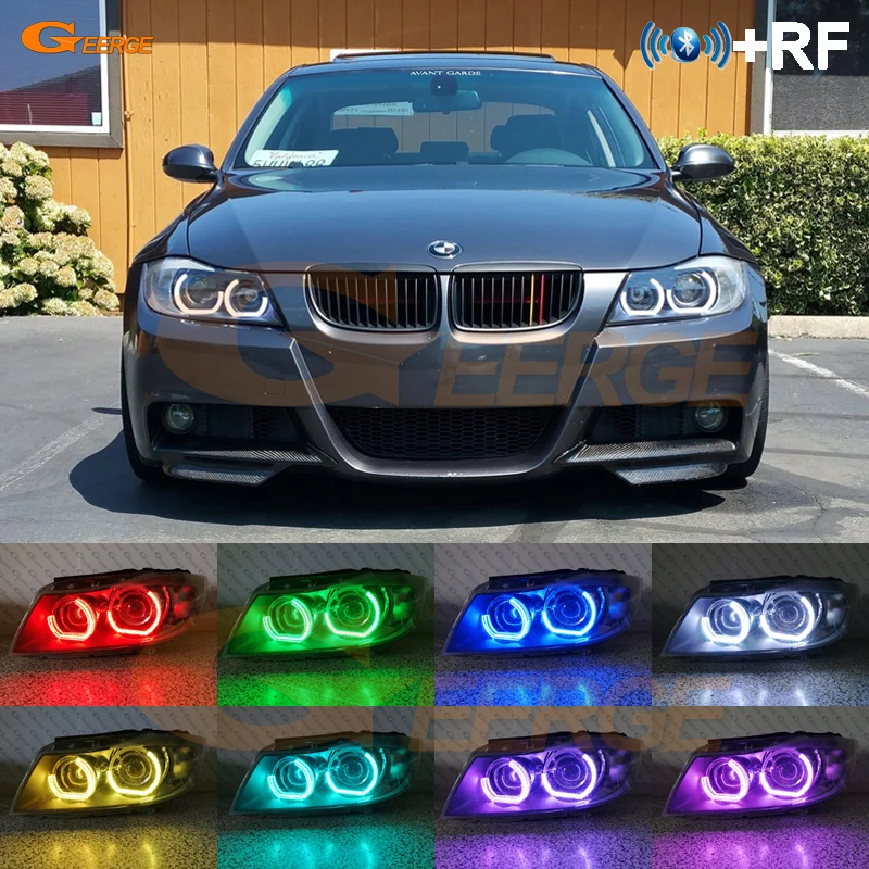 Для BMW 3 серии E90 E91 E92 E93 RF remote Bluetooth APP Многоцветный Кристалл DTM M4 Стиль RGB