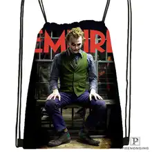 Custom Joker-batman-arkham@1 Drawstring Backpack Bag Cute Daypack Kids Satchel(Black Back) 31x40cm#2018612-01-(13
