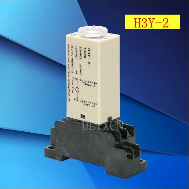 

1 sets/lot H3Y-2 DC 12V Delay Timer Time Relay 0-30 Minute with H3Y-2 Base