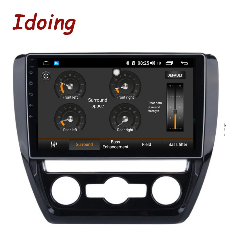 Top Idoing 10.2"4G+64G Octa Core Car Android8.1 Radio Vedio Multimedia Player Fit VOLKSWAGE 2011-2015 2.5D IPS DSP GPS Navigation 4