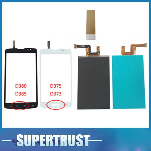 5 0 дюйма для LG L80 D380 D385 / D373 D375 запасной отдельный ЖК-экран и сенсорный экран