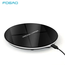 Новое ультра-тонкое Беспроводное зарядное устройство для iPhone XS Max XR X 8, мобильный телефон, Qi зарядка, беспроводная зарядная подставка для samsung S9 S8 Note 9 8