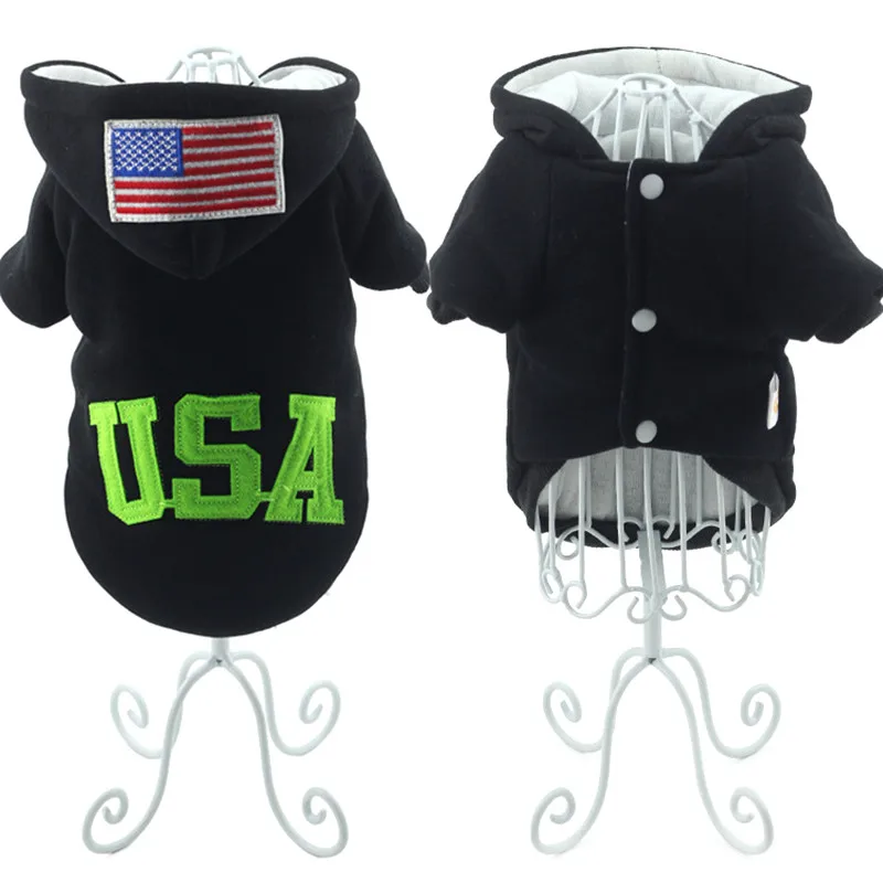 Bajila USA Flag Fashion Pet Apparel Dog Clothes Small Dogs