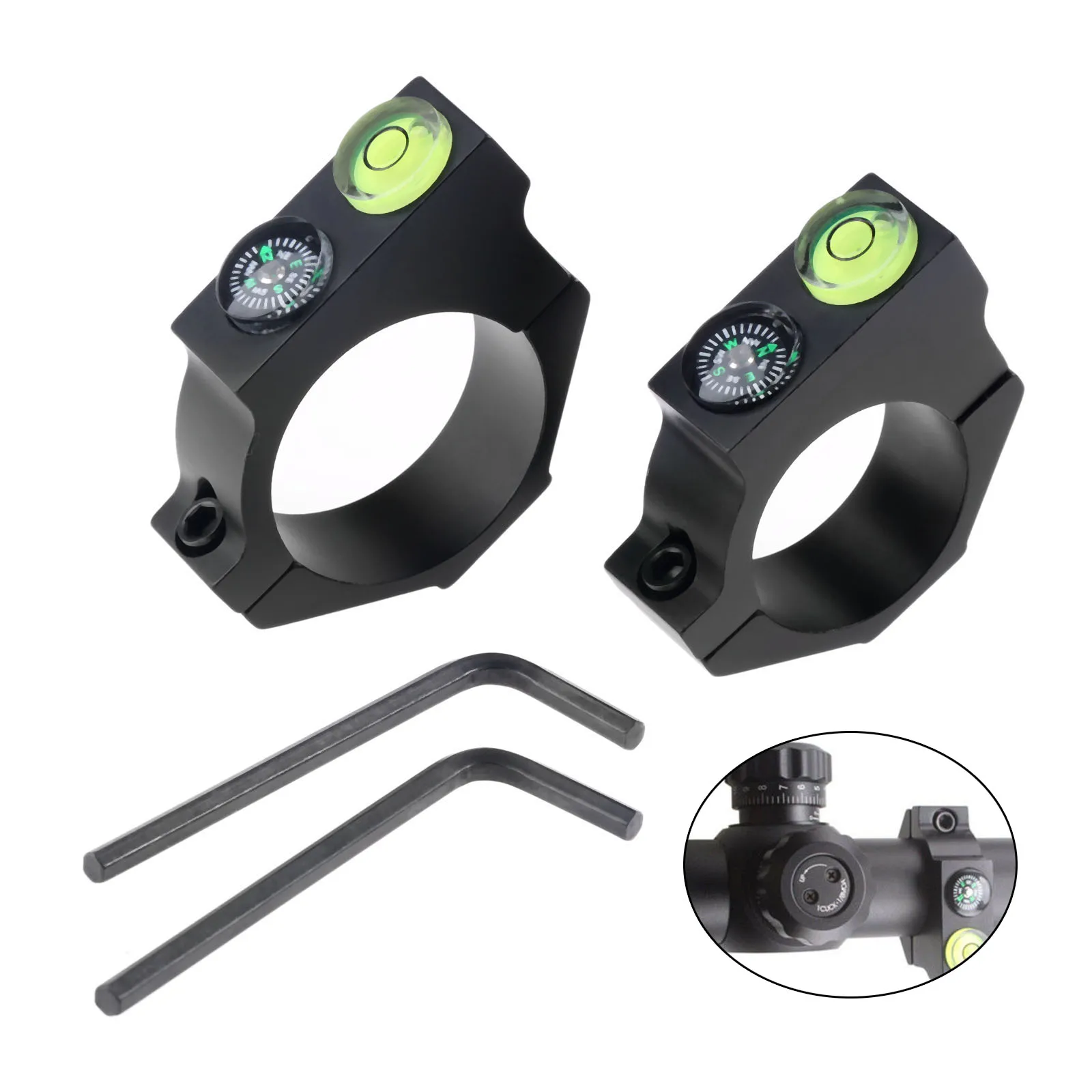 30mm Scope Rings TRIROCK 2-pack Low Profile Scope Rings For 25mm 1 Inch Dia. Riflescope Picatinny Rail