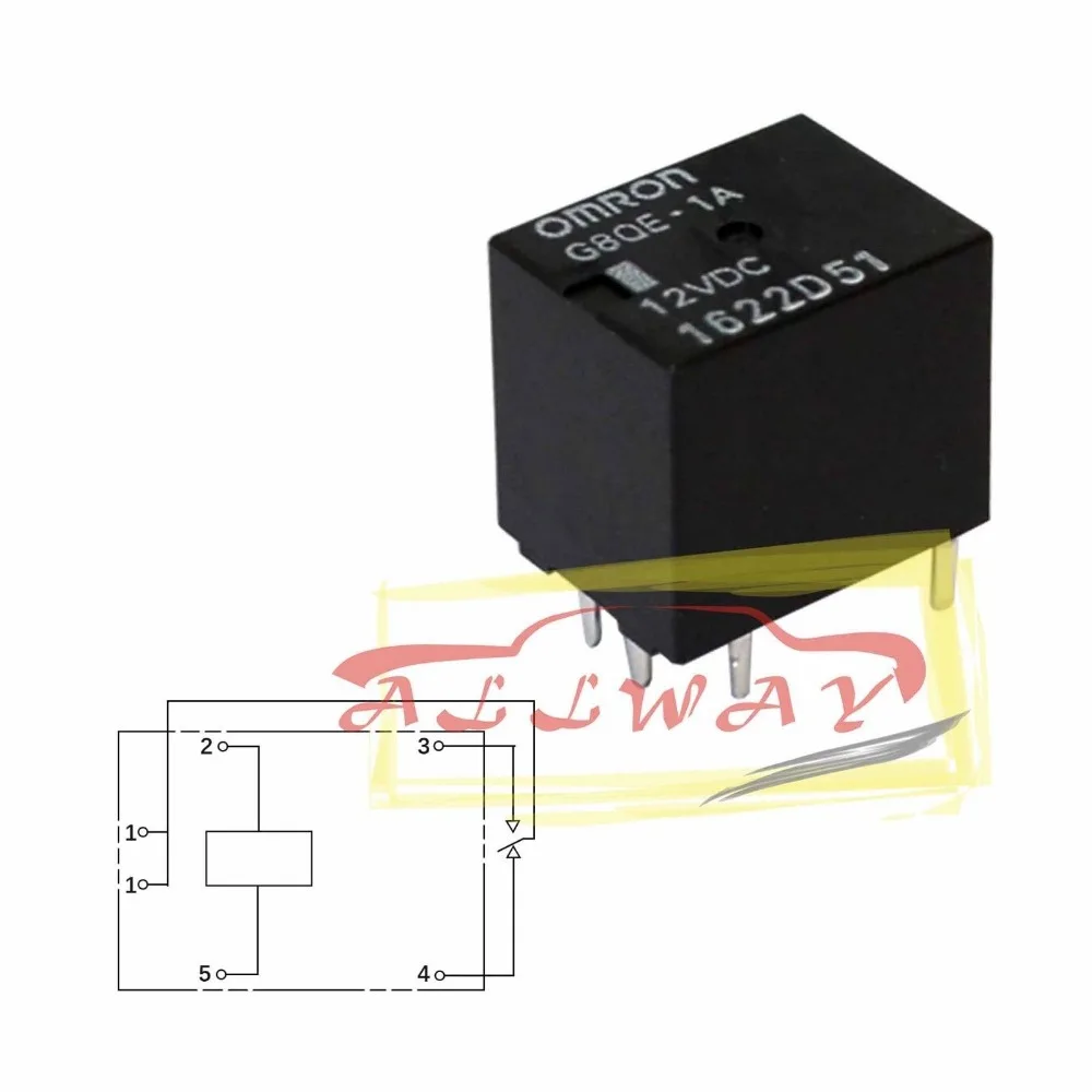 

FOR TOYOTA FOR CITROEN FOR PEUGEOT OMRON G6RN-1-12 Relais 12V DC 1xUM 8A 655R PCB Miniature Relay 855014