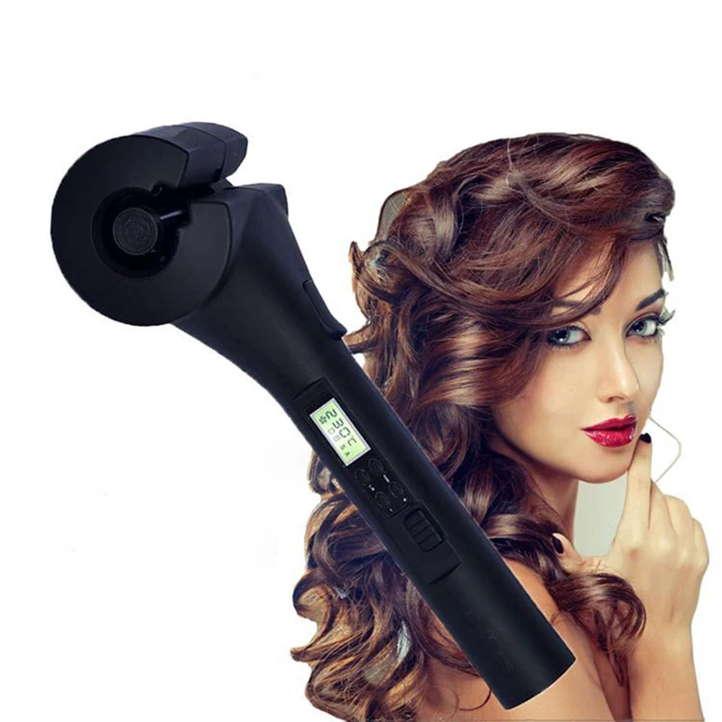 

Automatic Electric Hair Curler Mini Rotating Curling Iron Rizador De Pelo Electrico Profesional Ceramic Pro Curler LCD Screen