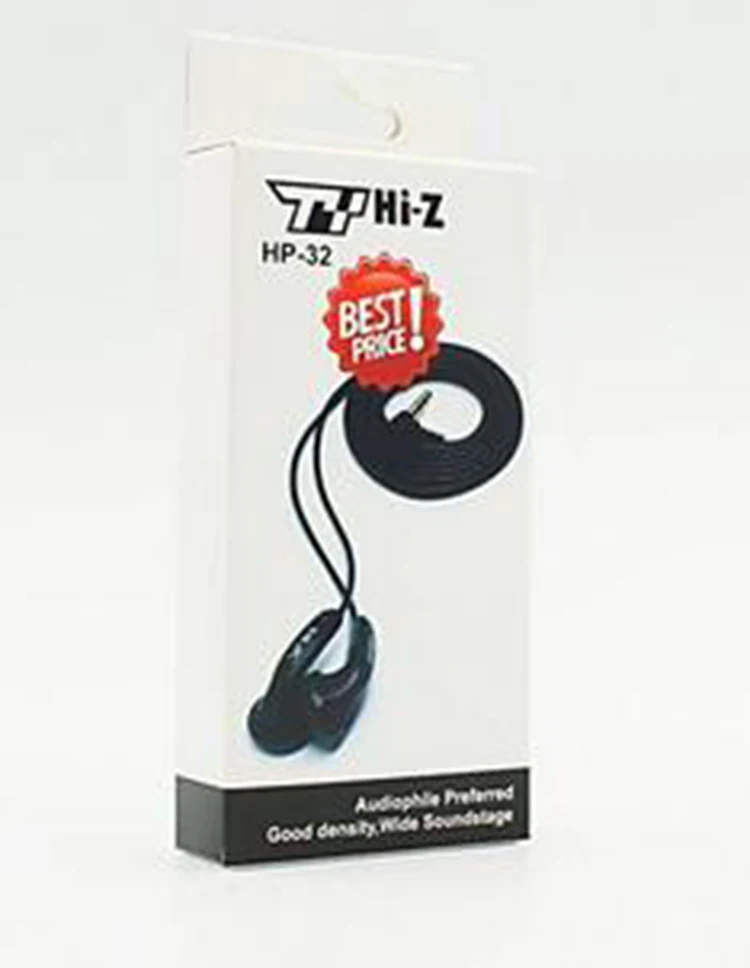 Hi Z Fi HP32 32ohm наушники с супер басом спортивные плоской головкой|bass earphones|super bass