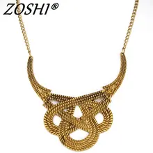 ZOSHI Bohimian poder Collar gargantilla oro Collar Vintage gitano étnico declaración Collar Maxi joyería para las mujeres regalo