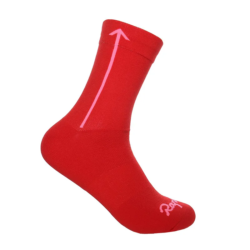 Новые носки для велосипедистов унисекс мужские уличные крепления спортивные износостойкие велосипедные носки для шоссейного велосипеда носки для бега баскетбола - Цвет: red
