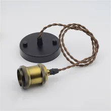 Алюминий подвесной светильник E27 держатель лампы для 110 В 220 В Светодиодная лампа накаливания Edison ЛАМПЫ Винтаж Ретро Декор подвесной светильник для дома номер