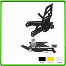 USO DE CORRIDA Rearsets Ajustáveis conjunto traseiro define pedal footrest pé pegs para Yamaha R1 15 YZF-R1 R1M R1S 2015 2016 2017 2018 Preto
