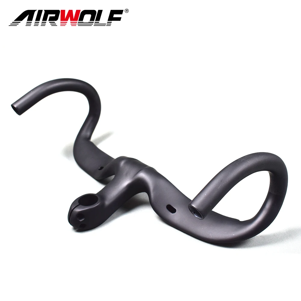 Airwolf углеродный руль для велосипеда полностью шоссейного части guidon velo route carbone