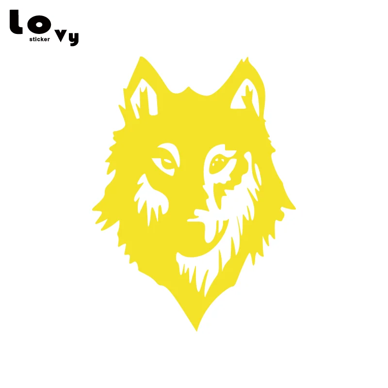 Виниловая наклейка на капот автомобиля Wolf Wild Dog классная с мультяшными животными