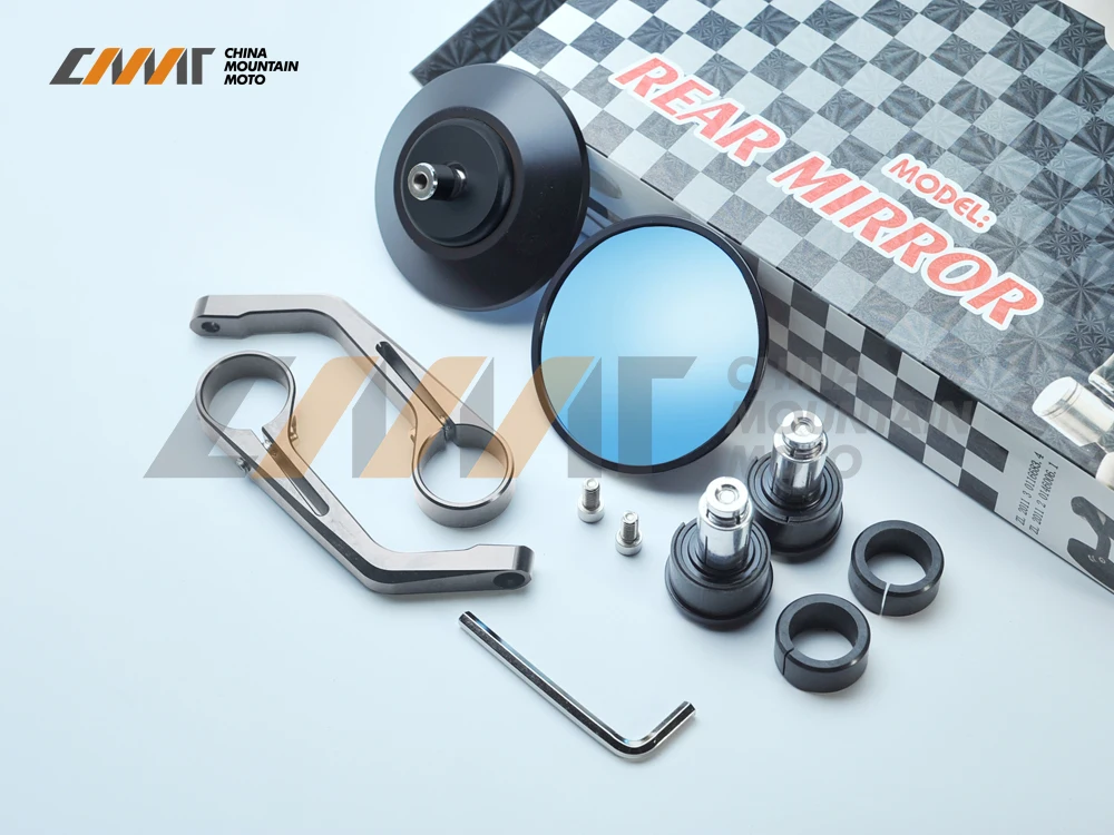 

Circular Motorcycle CNC Aluminum 7/8 "Bar End Rearview mirror case for kawasaki suzuki honda ktm ducati yamaha and other models