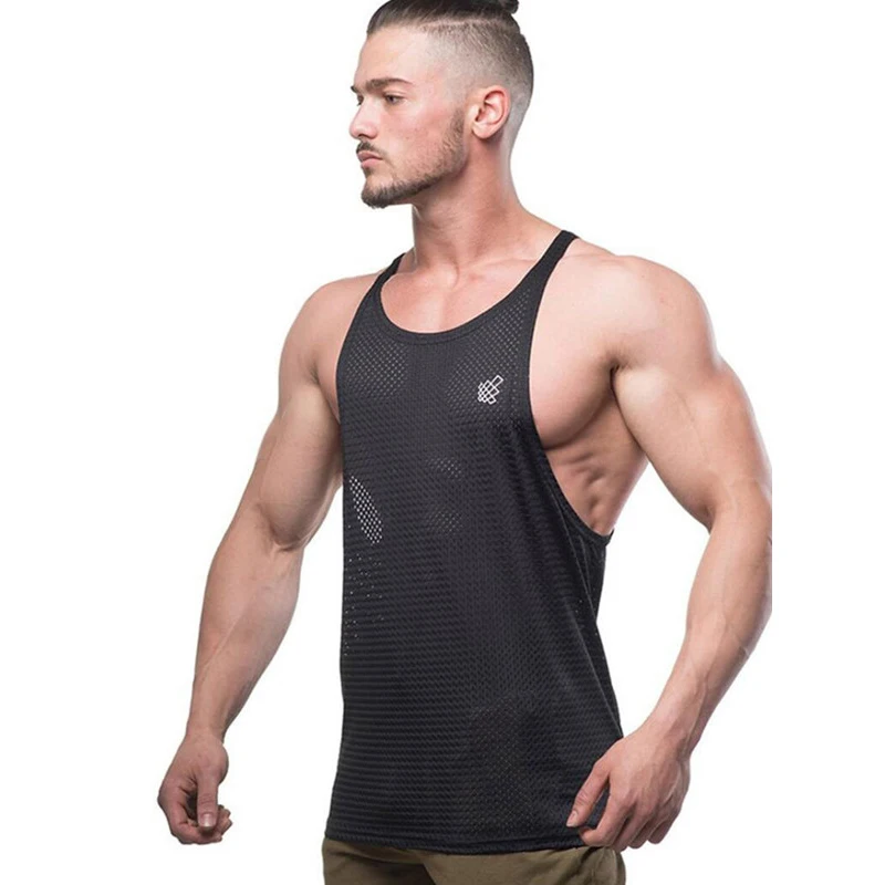 Male Tank Tops gym Undershirt men-2