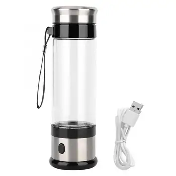 

350ml Hydrogen Rich Water Generator Japanese Alkaline Energy Glass bottle Anion Water Ionizer Anti USB H2 Healthy smart cup New