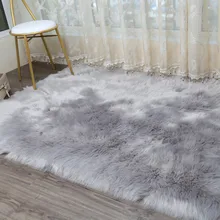 LIU толстый плюшевый ковер из искусственной шерсти для кровати, спальни, гостиной, окон, меховой коврик, современный диван, мягкий ковер, tapetes по индивидуальному заказу