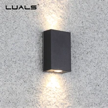 Современные Настенные светильники открытый Водонепроницаемый настенный светильник и вилл класса «Люкс Настенные светильники прихожей Алюминий светодиодный настенный светильник простой арт-деко освещение