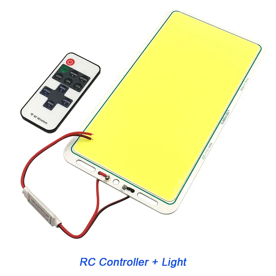 10 шт. оптовая продажа DC12V затемнения 100 Вт COB светодиодный Панель светильник 12V