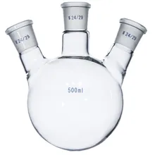 250/500/1000/2000ml 24/29 Joint Glass Flask round bottom with Vertical 3-Neck 250/500/1000/2000ml 24/29 Joint Glass Flask round bottom with Vertical 3-Neck