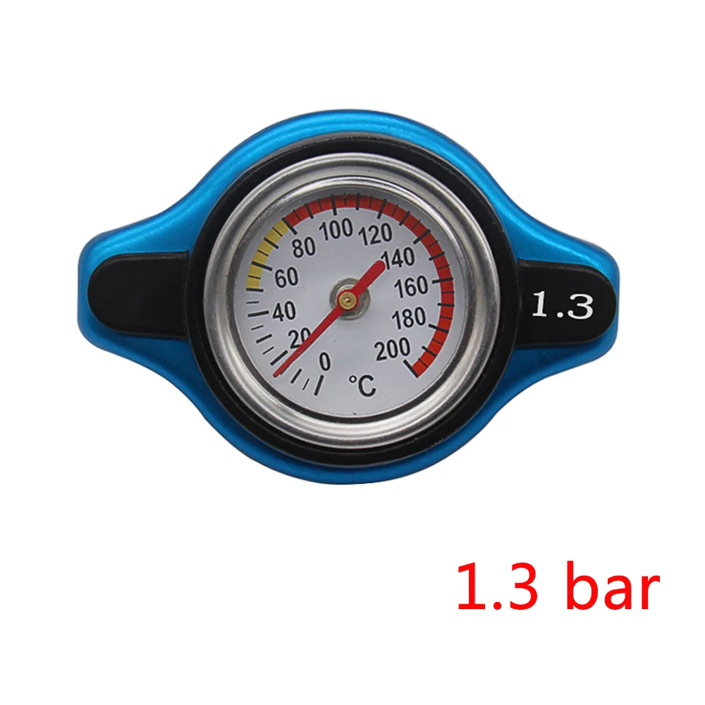 0.9/1.1/1.3Bar Tank Cover Thermo Thermostatic Universal Radiator Cap Cover with Water Temperature Gauge for Ford Focus 2 VW Bora